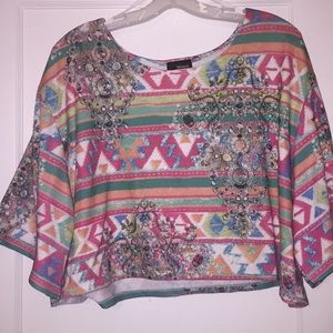 ‼️SALE‼️Patterned Crop Top‼️